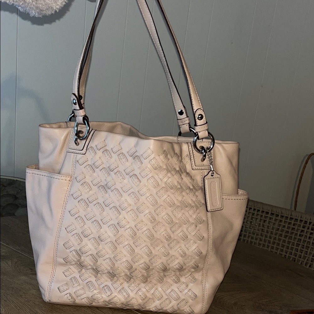Coach Cream Shoulder Bag